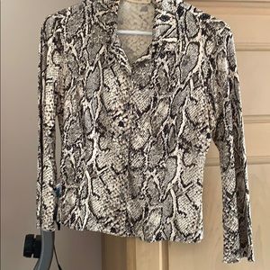 Silk leopard shirt.. gorgeous